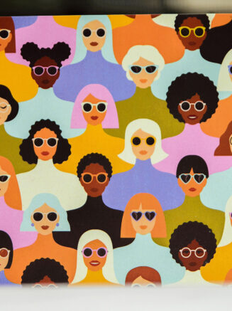 Afro Pop Art Gift Note Card - Ziiroca
