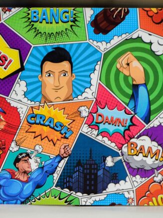 Superhero Comic Style Gift Note Card -ziiroca