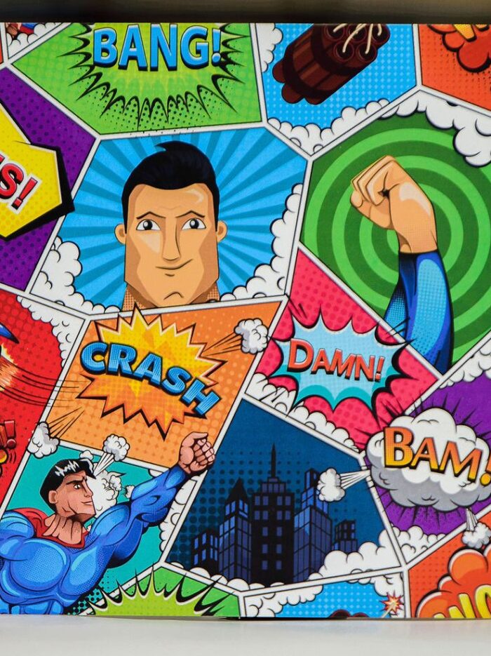 Superhero Comic Style Gift Note Card -ziiroca