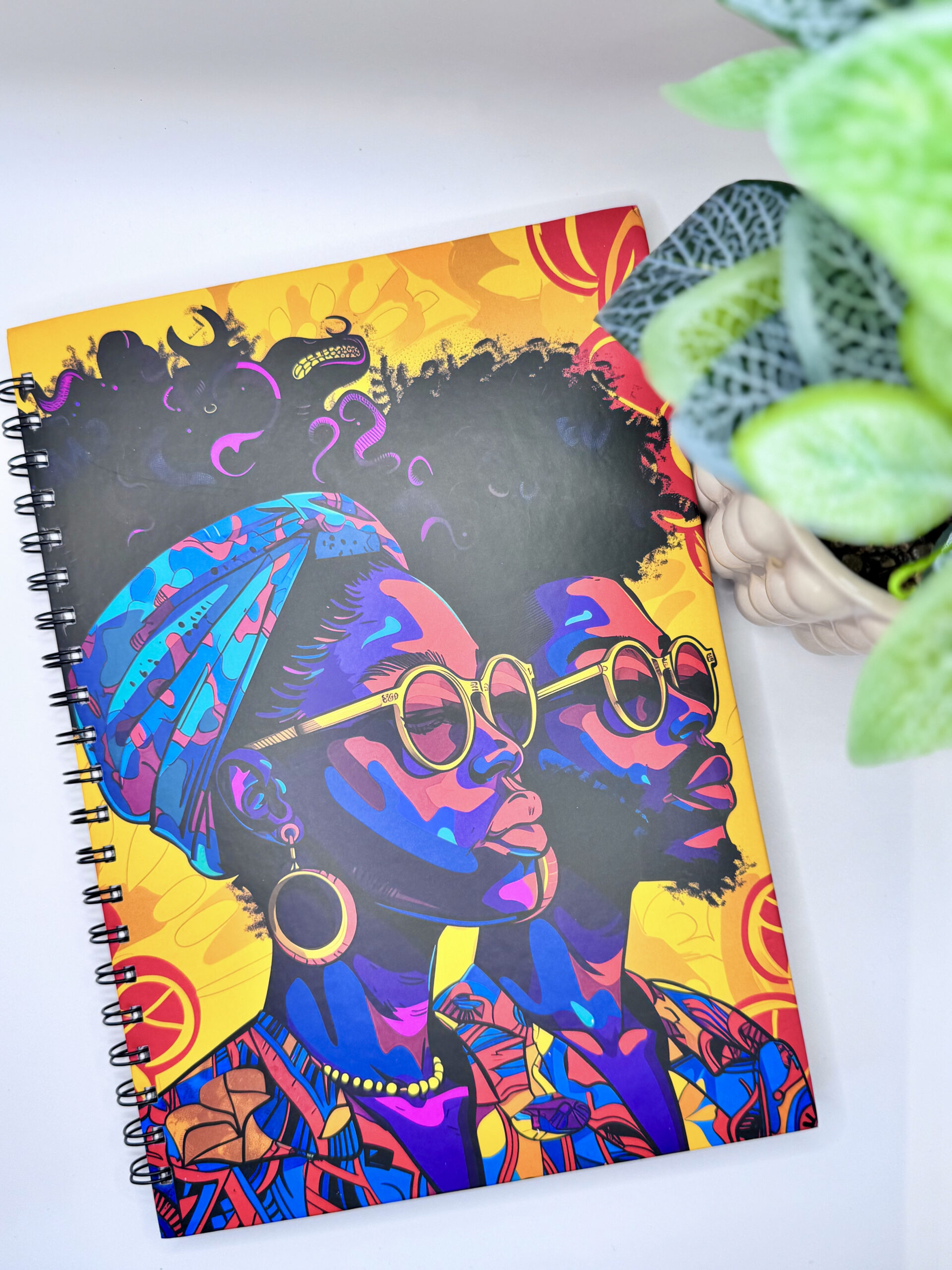 Afro Lady and Guy Jotter