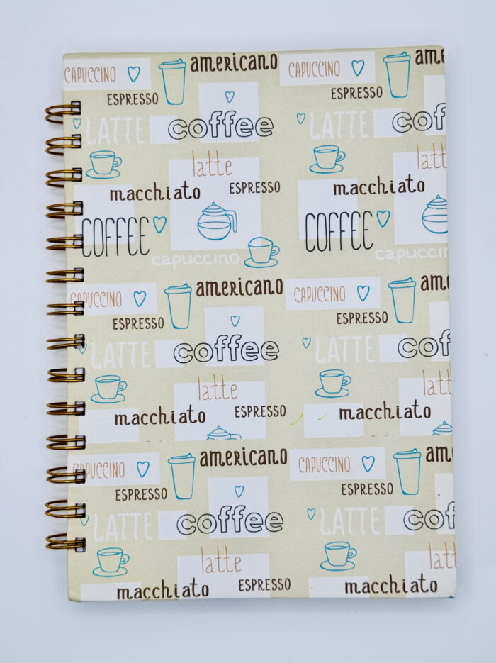 Coffee type jotter/notepad