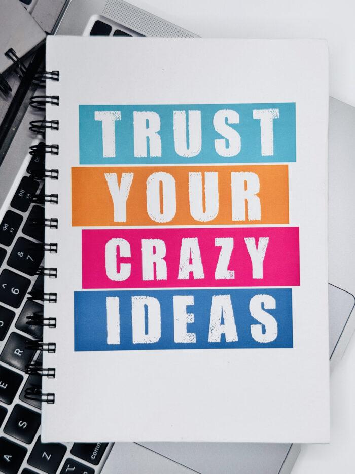 Trust your crazy idea jotter/notepad